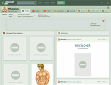 Tablet Screenshot of mkavalus.deviantart.com