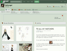 Tablet Screenshot of faithangel.deviantart.com
