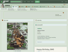 Tablet Screenshot of nelena.deviantart.com