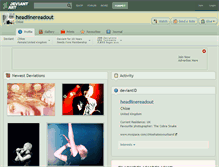 Tablet Screenshot of headlinereadout.deviantart.com