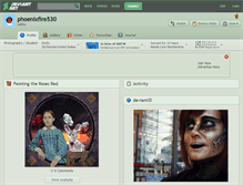 Tablet Screenshot of phoenixfire530.deviantart.com