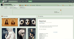 Desktop Screenshot of creepygabby.deviantart.com