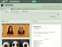 Tablet Screenshot of creepygabby.deviantart.com