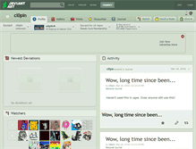 Tablet Screenshot of cl0pin.deviantart.com