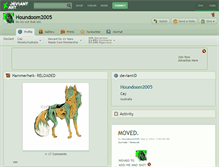 Tablet Screenshot of houndoom2005.deviantart.com