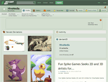 Tablet Screenshot of hivemedia.deviantart.com