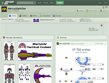 Tablet Screenshot of marcusstarkiller.deviantart.com