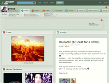 Tablet Screenshot of gmeza.deviantart.com
