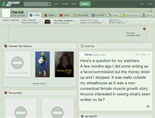 Tablet Screenshot of cheviot.deviantart.com