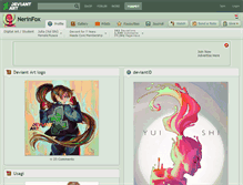 Tablet Screenshot of nerinfox.deviantart.com