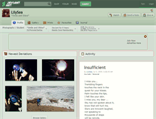 Tablet Screenshot of lilysea.deviantart.com
