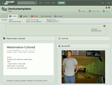Tablet Screenshot of omnicontemplation.deviantart.com