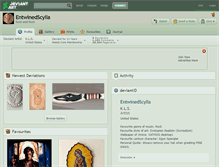 Tablet Screenshot of entwinedscylla.deviantart.com