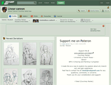 Tablet Screenshot of linear-cannon.deviantart.com