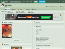 Tablet Screenshot of animetitan.deviantart.com