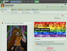 Tablet Screenshot of kylliathecat.deviantart.com