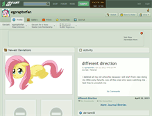 Tablet Screenshot of egoraptorfan.deviantart.com