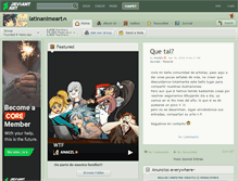 Tablet Screenshot of latinanimeart.deviantart.com