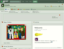 Tablet Screenshot of corsetx.deviantart.com