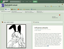 Tablet Screenshot of blackrabbit-leeyan.deviantart.com