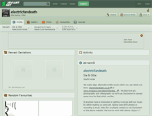 Tablet Screenshot of electricfandeath.deviantart.com