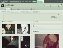 Tablet Screenshot of mountaingypsy.deviantart.com