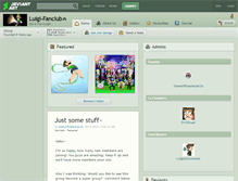 Tablet Screenshot of luigi-fanclub.deviantart.com