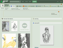 Tablet Screenshot of gehen.deviantart.com
