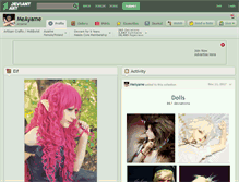 Tablet Screenshot of meayame.deviantart.com