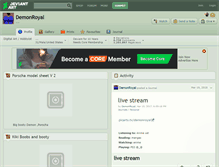 Tablet Screenshot of demonroyal.deviantart.com