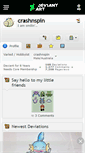 Mobile Screenshot of crashnspin.deviantart.com
