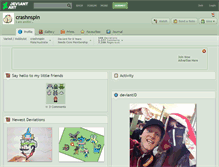 Tablet Screenshot of crashnspin.deviantart.com