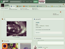 Tablet Screenshot of cerpis.deviantart.com