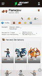 Mobile Screenshot of flamejow.deviantart.com