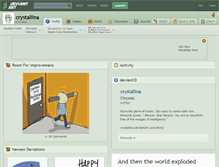 Tablet Screenshot of crystallina.deviantart.com