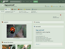 Tablet Screenshot of bugs-and-stuff.deviantart.com
