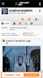 Mobile Screenshot of creativevandalism.deviantart.com
