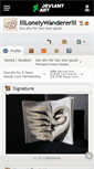 Mobile Screenshot of llllonelywandererlll.deviantart.com