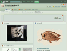 Tablet Screenshot of llllonelywandererlll.deviantart.com
