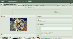 Desktop Screenshot of ladygagamonster1991.deviantart.com