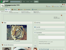 Tablet Screenshot of ladygagamonster1991.deviantart.com