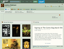 Tablet Screenshot of andrew-robinson.deviantart.com
