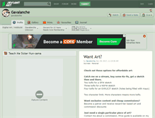 Tablet Screenshot of gavalanche.deviantart.com