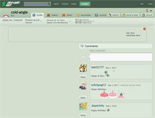 Tablet Screenshot of cold-angle.deviantart.com