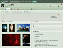 Tablet Screenshot of ev-r-more578.deviantart.com