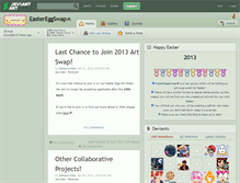 Tablet Screenshot of eastereggswap.deviantart.com