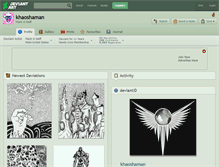 Tablet Screenshot of khaoshaman.deviantart.com