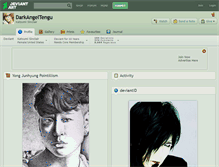 Tablet Screenshot of darkangeltengu.deviantart.com