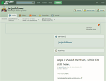 Tablet Screenshot of janjanfollower.deviantart.com