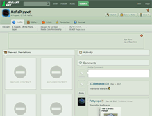 Tablet Screenshot of mafiapuppet.deviantart.com